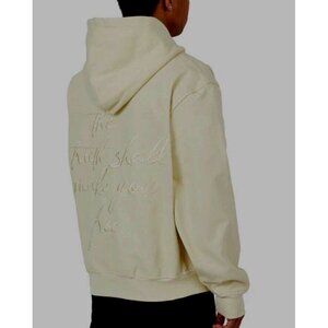 HONOR THE GIFT TRUTH SHALL MAKE YOU FREE HOODIE ZIP CANVAS JACKET BONE XXL NEW